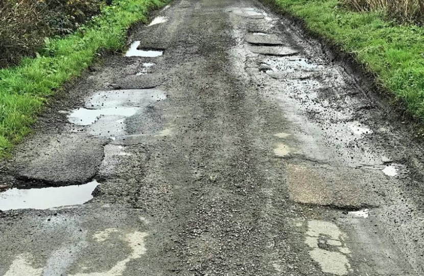 Poor road surface