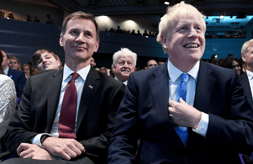 Jeremy Hunt with new prime minister Boris Johnson 