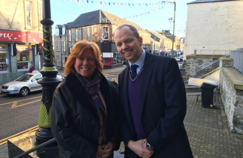 Donald Cameron MSP with Cllr Yvonne McNeilly