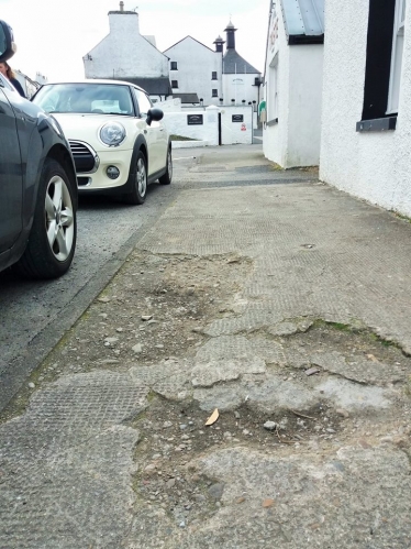 Pavement in need of repair