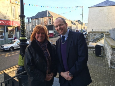 Donald Cameron MSP with Cllr Yvonne McNeilly
