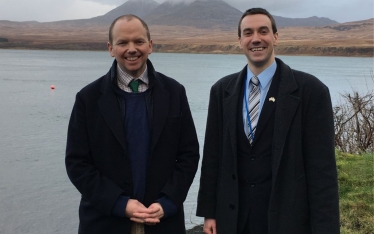 Donald Cameron MSP with Cllr Alastair Redman